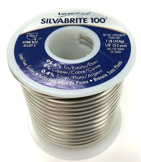 1lb Spool Silvabrite Solder 662 003 Crest Good