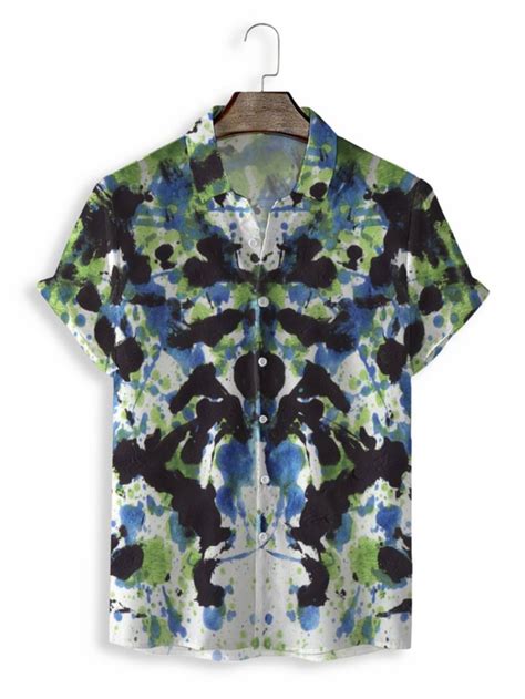 Herren Hemd Hawaiihemd Sommerhemd Print Graphic Hawaiian Aloha Design