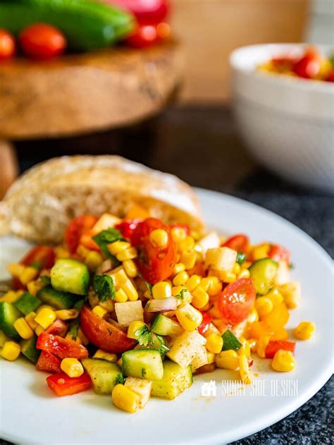 Easy Corn Salad Recipe With A Lime Vinaigrette Foodtalk