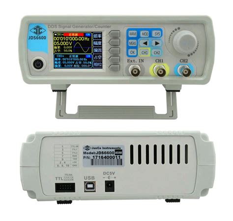 JUNTEK JDS6600-60M генератор сигналов DDS, 2 канала х 60 МГц