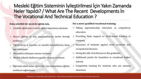 Milli E Itim Bakanl Meslek Ve Teknik E Itim Genel M D Rl Ppt Indir