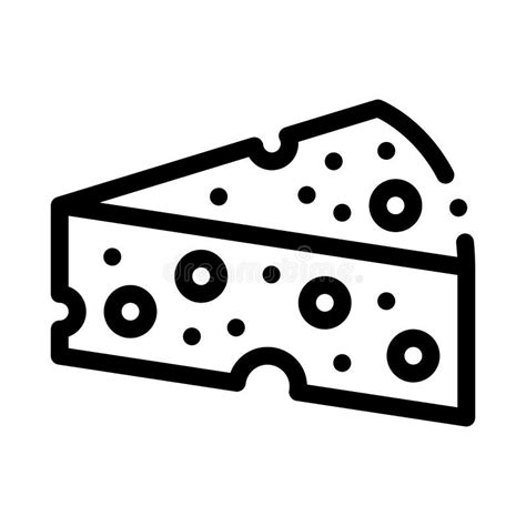 Pedazo De Icono Del Queso Ilustración Del Vector Ilustración De Queso