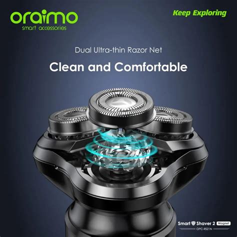 Oraimo Smartshaver Dual Ultra Thin Rotary Electric Shaver Trimmer