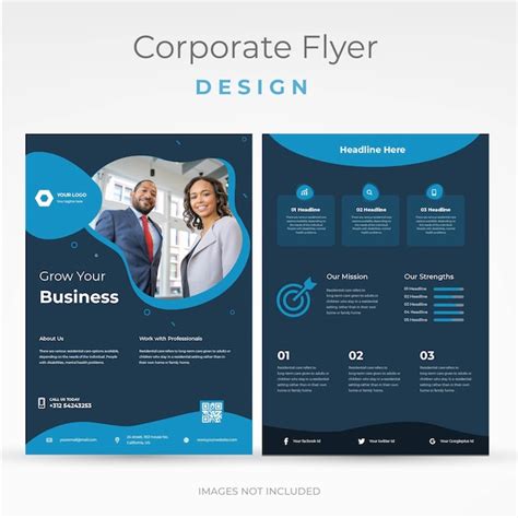 Premium Vector A4 Modern Corporate Business Flyer