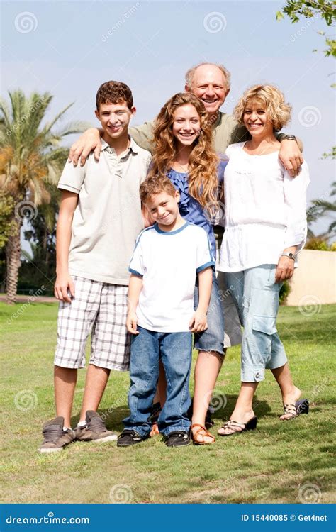 Grandparents with Children, Outdoors Stock Image - Image of adult, daughter: 15440085