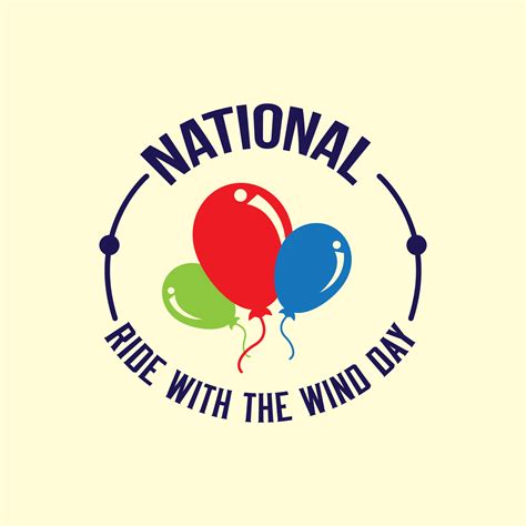 National Ride The Wind Day Vector Design Vector Art At Vecteezy