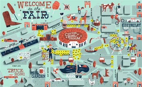 Map Of Texas State Fair