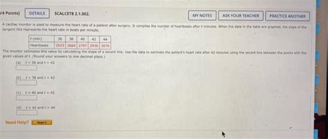 Solved Points Details Scalcet My Notes Ask Chegg