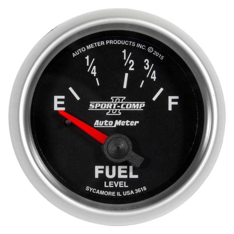 Auto Meter® 3618 Sport Comp Ii Series 2 1 16 Fuel Level Gauge