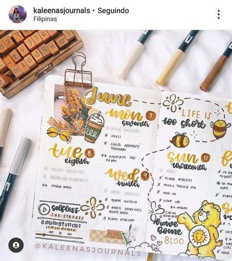 Pin De Kohane Kurosawa Em Bujo Journal Ideias Para Cadernos