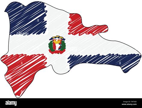 Dibujo De La Mapa De Republica Dominicana