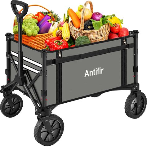 Collapsible Wagon With Large Capacity Utility Wagons Carts Heavy Duty