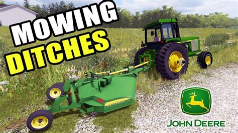 Farming Simulator New Batwing Mower Mowing Ditches W The