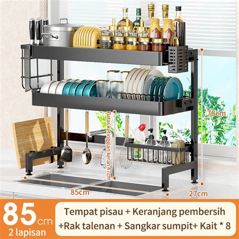 Jual Rak Wastafel Dapur Dengan Pintu Rak Piring Wastafel Multifungsi