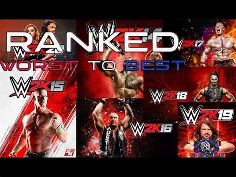 ALL THE WWE 2K GAMES RANKED FROM WORST TO BEST YouTube