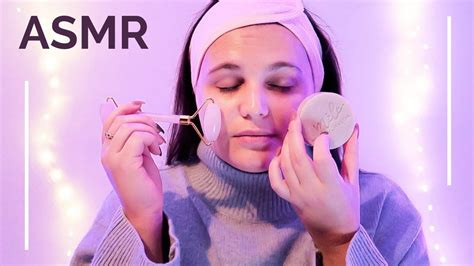 Asmr 💆🏻‍♀️ Soins Du Visage Sur Moi Même Nettoyage Hydratation