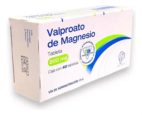 Valproato De Magnesio 200 Mg C 40 Tabletas Psicofarma MercadoLibre