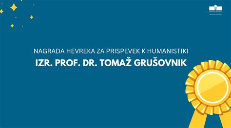 Izr Prof Dr Toma Gru Ovnik Prejemnik Nagrade Hevreka Filozofska