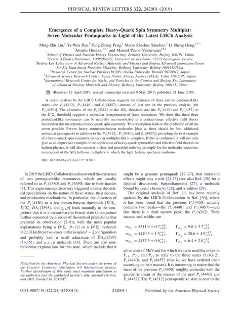 Pdf Emergence Of A Complete Heavy Quark Spin Symmetry Multiplet