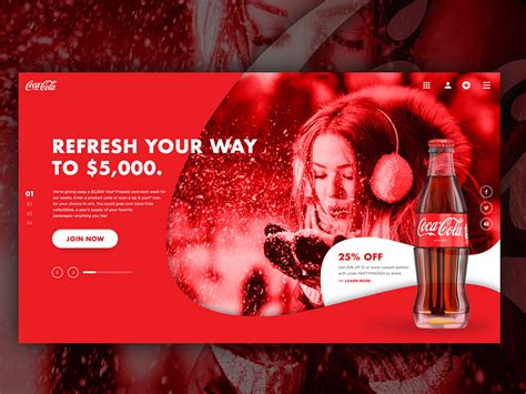 Coca Cola Landing Page By Rise On Dribbble