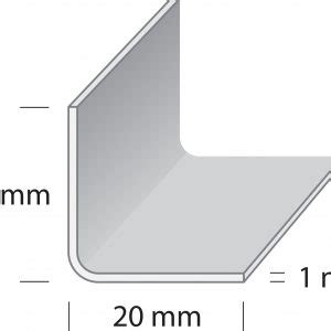 HOBBY HÖRN LIST 20X20X1MM BORSTAT ROSTFRITT STÅL 3000MM Duuri Oy