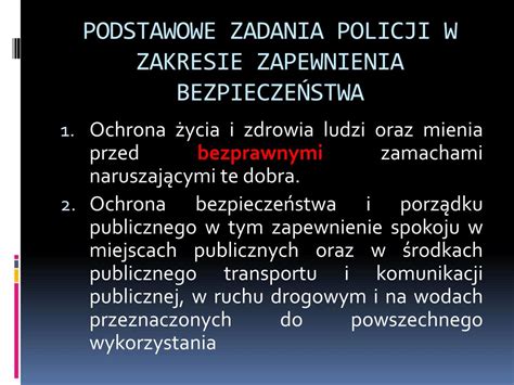 PPT POLICJA W SYSTEMIE BEZPIECZEŃSTWA PAŃSTWA PowerPoint Presentation