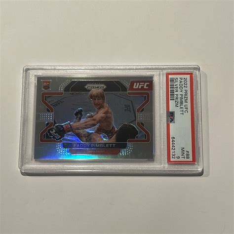 Panini Prizm Ufc Silver Prizm Paddy Pimblett Rookie Rc Psa Mint