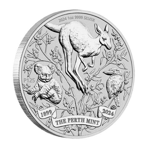 The Perth 125 Aniversario 2024 Australia 1 Onza Plata Monedas