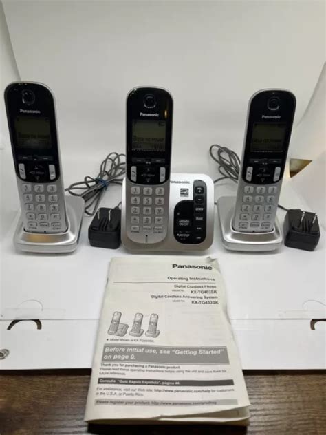 TELÉFONO INALÁMBRICO MÁQUINA CONTESTADORA Panasonic KX TG403SK 3