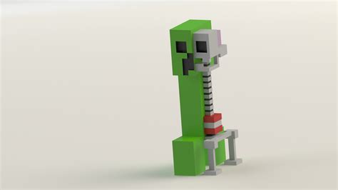 Minecraft Creeper Anatomy Wallpaper