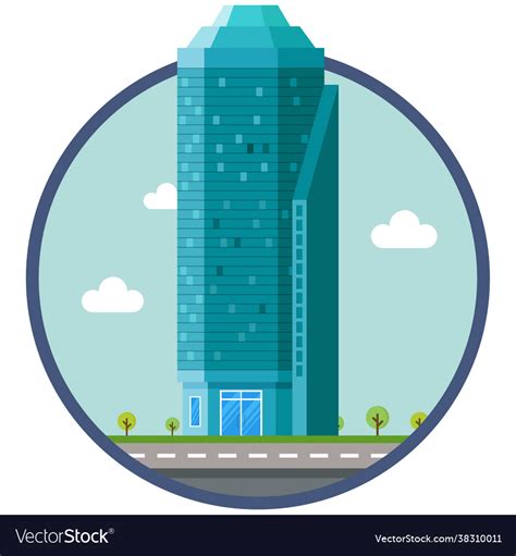 Office building Royalty Free Vector Image - VectorStock