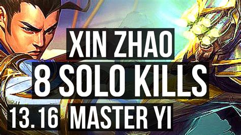 XIN Vs YI JNG 8 Solo Kills 500 Games 900K Mastery NA Diamond