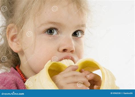 Eating Banana Stock Photo - Image: 896530