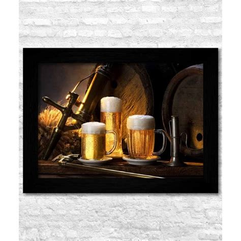 Quadro Decorativo Bar Boteco Caneca Copo Cerveja Artesanal Elo