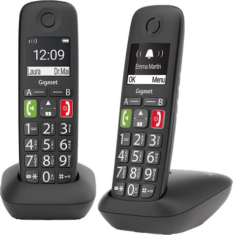 Gigaset E Hx Tel Fono Dect Negro E Hx Tel Fono Dect Terminal