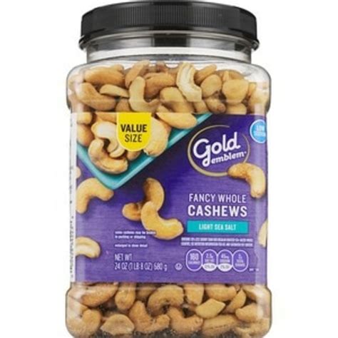 Cvs Gold Emblem Light Sea Salt Fancy Whole Cashews Oz Delivery Or