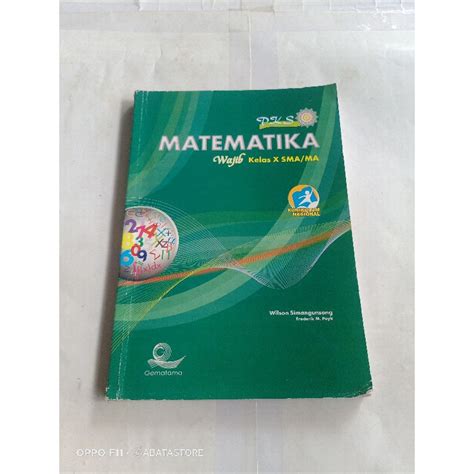 Jual BUKU MATEMATIKA SMA MA KLS X WAJIB KURIKULUM NASIONAL WILSON