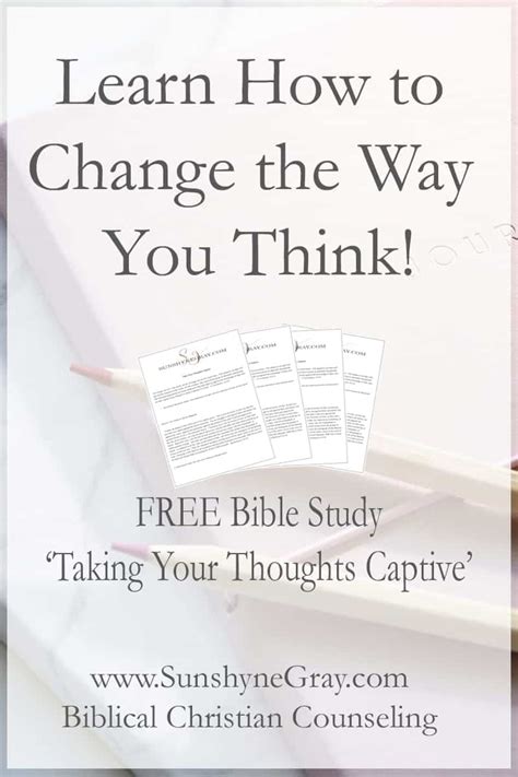 Pencil Thoughts Captive Pin Christian Counseling