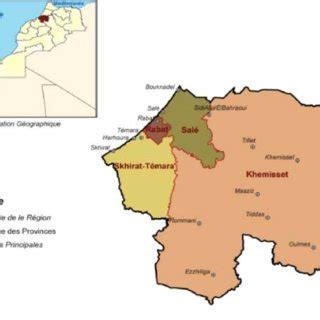 Map of Morocco showing the location of the region of Rabat-Salé-Kénitra. | Download Scientific ...