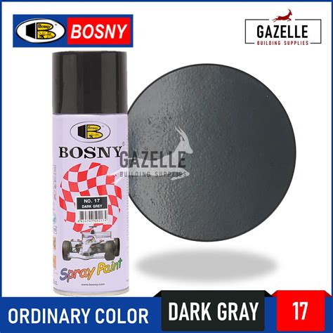 Bosny Acrylic Spray Paint 17 Dark Grey Lazada PH