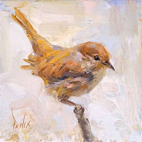 Wren Bird X Print On Watercolor Paper With Deckled Edge Or Giclee