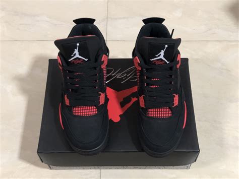 Air Jordan 4 Retro «red Thunder Rocket Sneakers Store