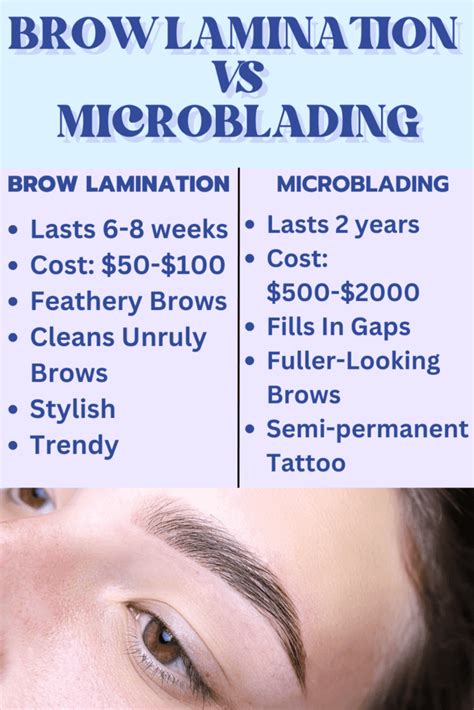 Brow Lamination Vs Microblading Which One Is Right For You Get