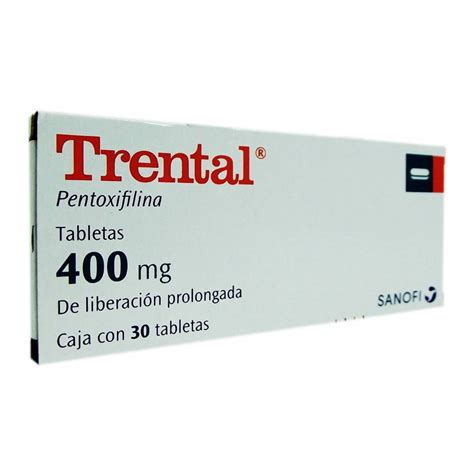 Trental Tabletas 30 Pzas De 400 Mg C U Walmart