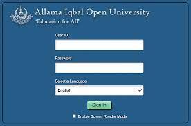 Allama Iqbal Open University Courses