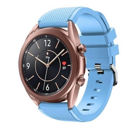 Samsung Galaxy Watch Mm Armband Silikon Sandblau