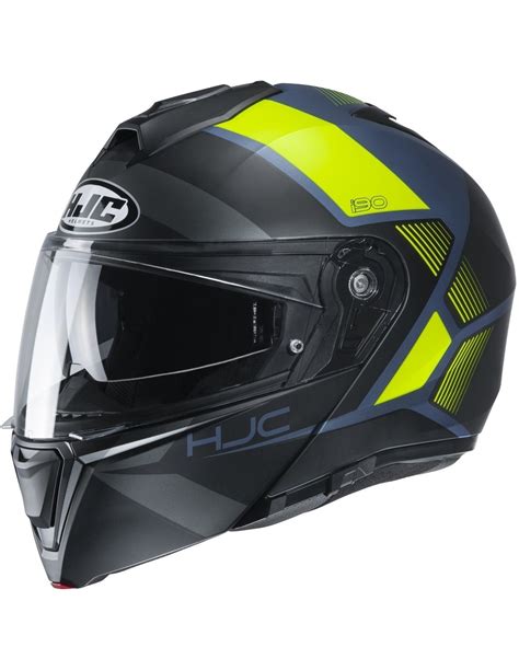 Casque Moto Modulable Hjc I Hollen Mc Hsf Jaune