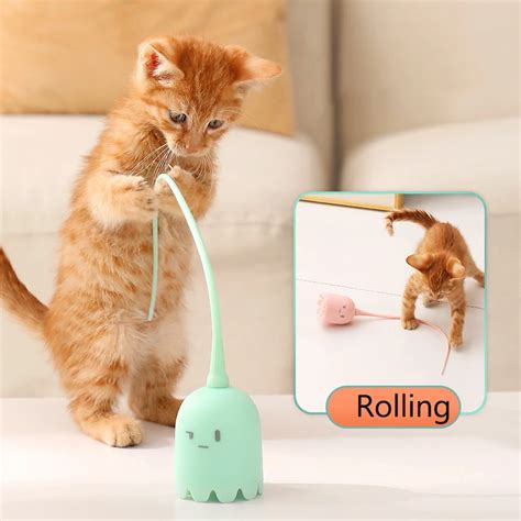 Interactive Cat Toys Usb Electric Intelligent Rolling Ball Toy Cats Pet