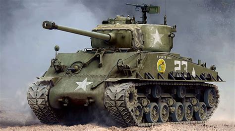 Hd Wallpaper Usa Sherman The Main American Medium Tank M A E