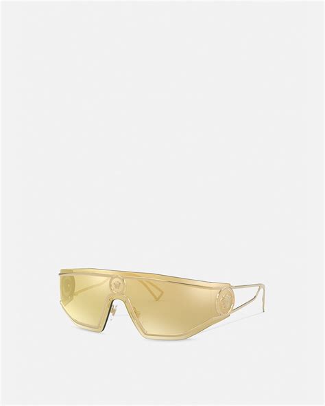 Medusa Shield Sunglasses Gold Versace Us